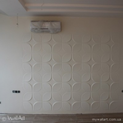 Квартира в Киеве с отделкой стен 3d панелями