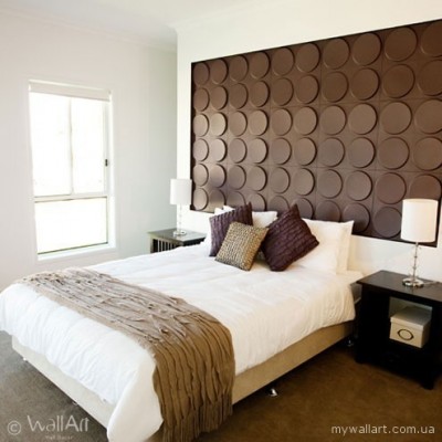 Квартира - спальня, їдальня, вітальна кімната з панелями для стін Wallart